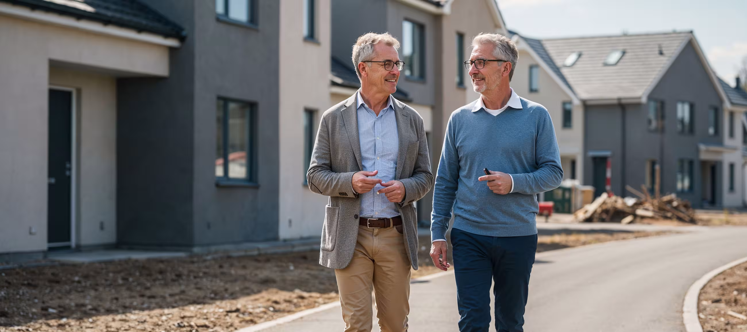 Two guys walking