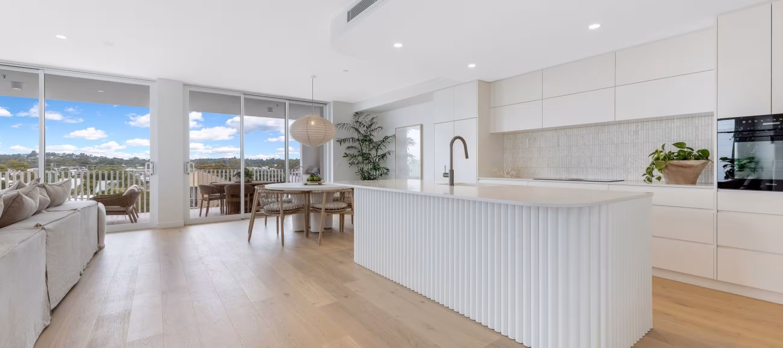 kitchen with view